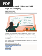 What Are Strategic Objectives