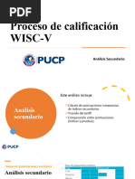 Calificación WISC-V Análisis Secundario