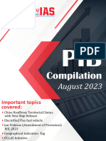 August 2023 Monthly PIB Compilation Legacy IAS Academy