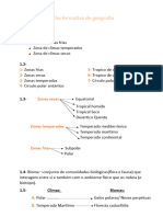 Ficha Formativa de Geografia