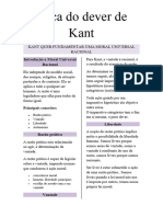 RESUMO ETICA KANT 1 - Filosofia