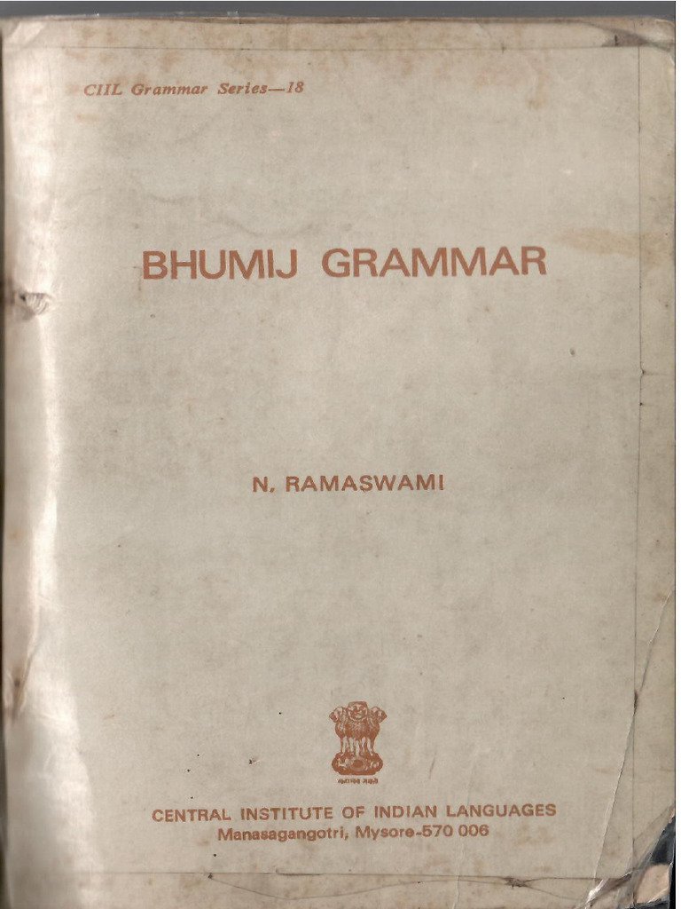 Bhumij Grammar 1 | PDF