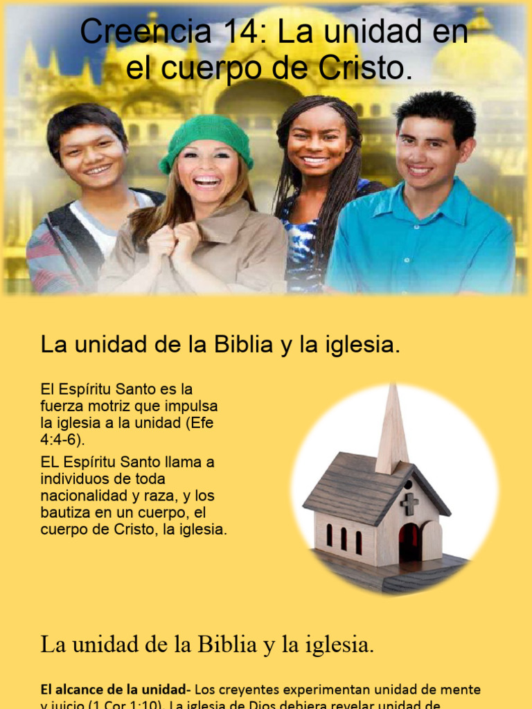 Unidad en el Cuerpo de Cristo | PDF | Iglesia cristiana | Cristo (título)