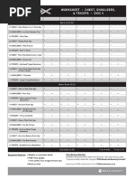 3 P90X Worksheets