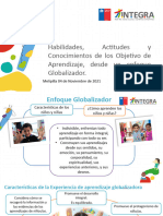 Habilidades, Actitudes y Conocimientos de Los Objetivo de Aprendizaje, Desde Un Enfoque Globalizador.