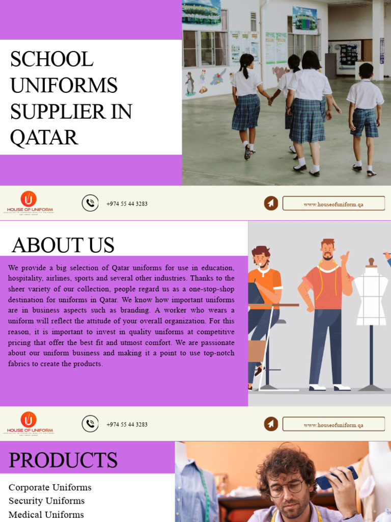School Uniforms Supplier in Qatar PDF