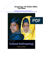 Cultural Anthropology 7th Edition Miller Test Bank