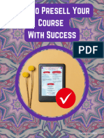 How To Presell Your Course With Success