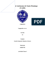 Universidad Autónoma de Santo Domingo Trabajo de Logopedia