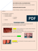 Clasificación Onicopatologías