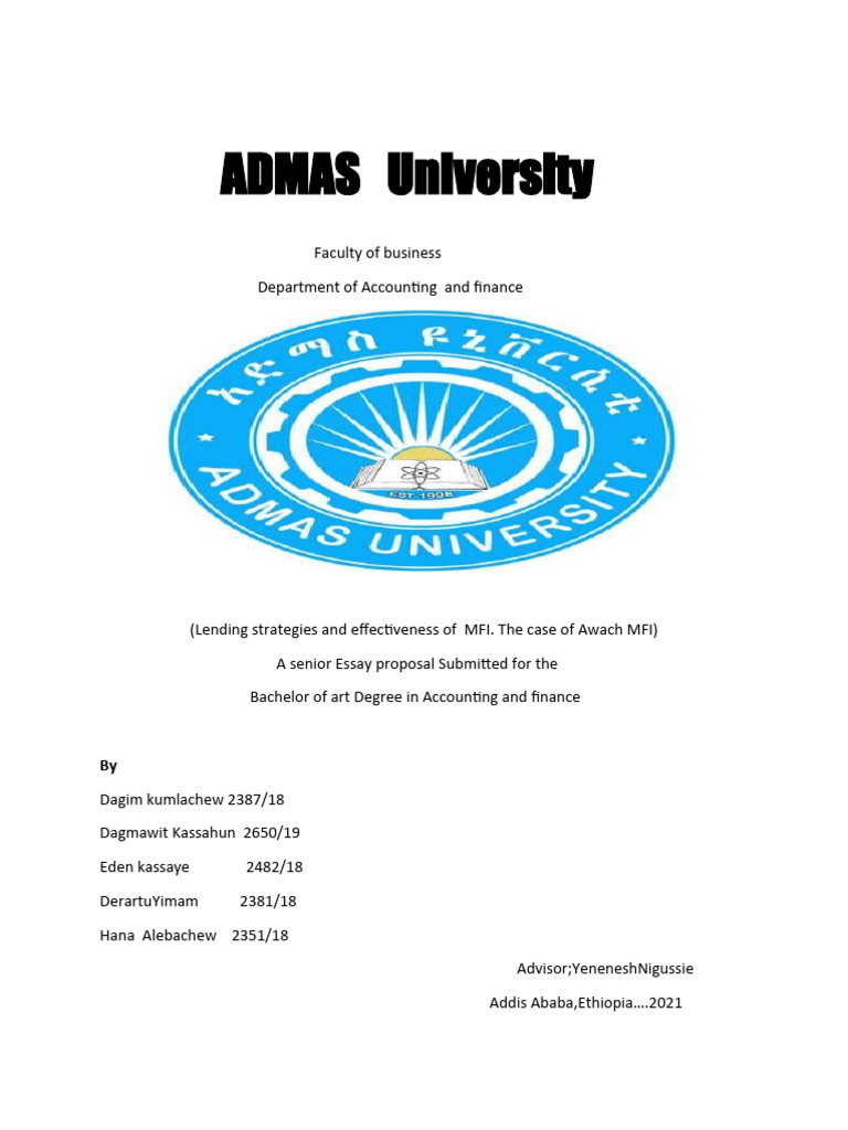 Awach Microfinance Lending Strategies | PDF | Microfinance | Interest