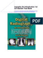 Digital Radiography An Introduction 1st Edition Seeram Test Bank