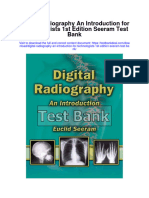 Digital Radiography An Introduction For Technologists 1st Edition Seeram Test Bank
