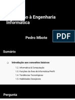 Introdução À Engenharia Informática: Pedro Mbote