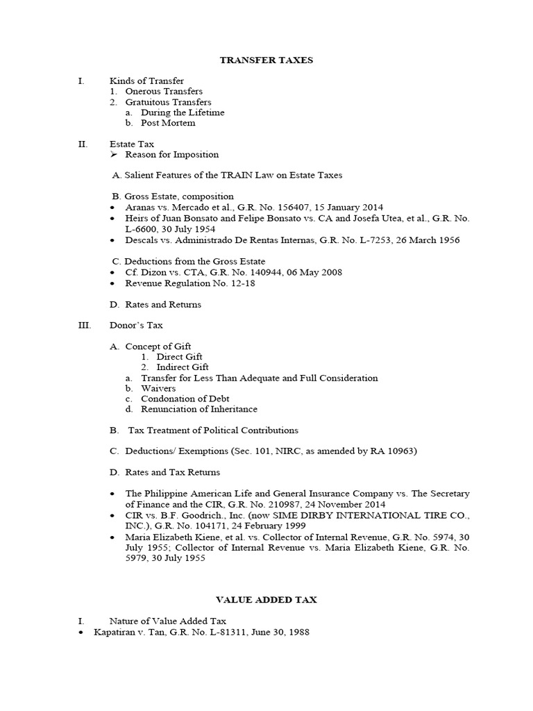 Transfer Taxes and VAT | PDF | Value Added Tax | Taxes