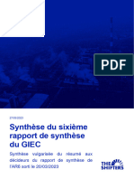 2023 - Synthése - 6ème Rapport GIEC - The Shiffter