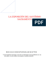 La Exposición Del Santísimo Sacramento