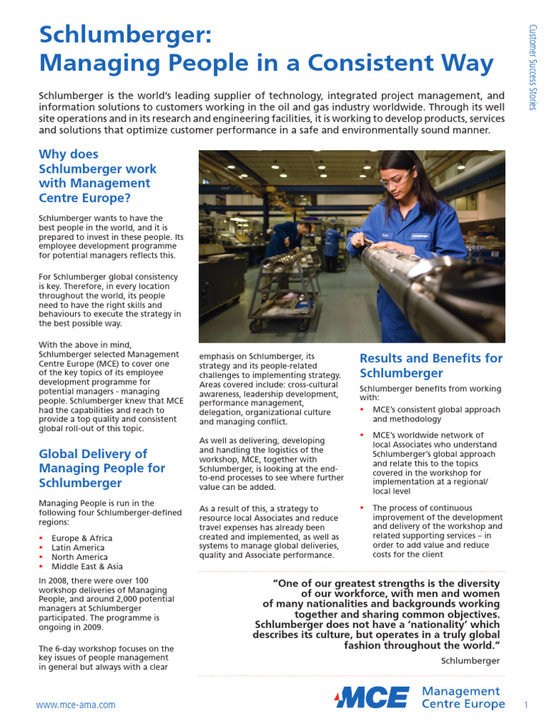 Schlumberger | PDF | Information | Business