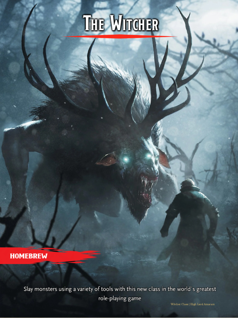 Witcher Class 5e GM Binder PDF