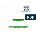 Preguntas y Respuestas REGLAS de FUTBOL 2004
