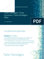 Factor Tecnologico, Economico, Estrategico Militar1