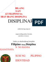 YUNIT 2 - Filipino Bilang Larangan at Filipino Sa Iba - T Ibang Disiplina