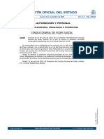 Boletín Oficial Del Estado: Consejo General Del Poder Judicial