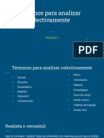 Sonido I - Términos para Analizar Colectivamente - Apunte de Cátedra