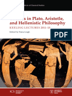 Themes in Plato, Aristotle, and Hellenistic Philosophy: Keeling Lectures 2011-18