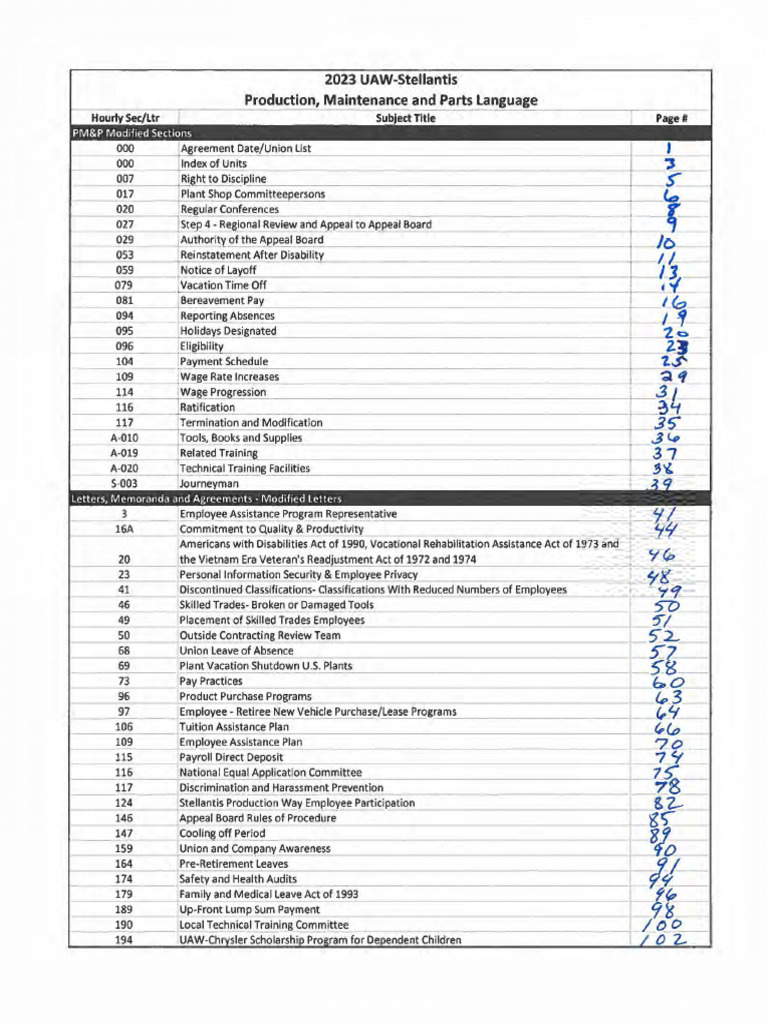 2023 UAW-Stellantis Agreement Overview | PDF | Stepfamily | Business