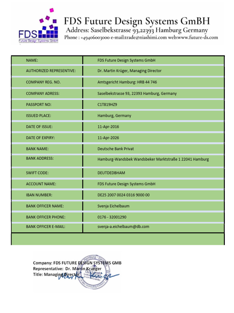 FDS Future Design Systems GmbH Details | PDF | Computers
