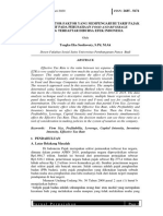 Analisis Faktor-Faktor Yang Mempengaruhi Tarif Pajak Efektif Pada Perusahaan Food and Beverage Yang Terdaftar Dibursa Efek Indonesia