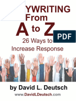 David Deutsch Copywriting From A To Z 26 Ways To Increase Response