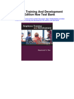 Employee Training and Development 5th Edition Noe Test Bank