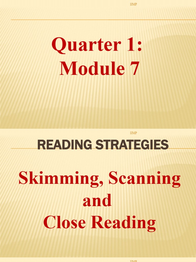 Skimming and Scanning Techniques | PDF | Speed Reading | Communication