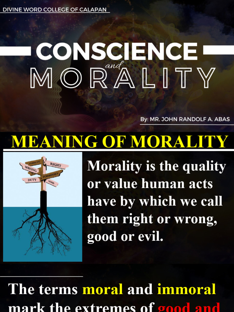 Morality and Conscience Explained | PDF | Conscience | Morality