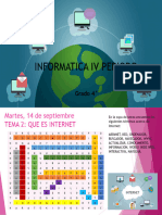 Sopa de Letras Sobre INTERNET 4º