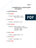 Aula 3. AS ESPÉCIES DOMÉSTICAS 2018