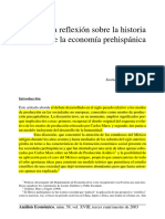 Avila Sandoval - Una reflexio sobre la hisoria de la economia prehispanica