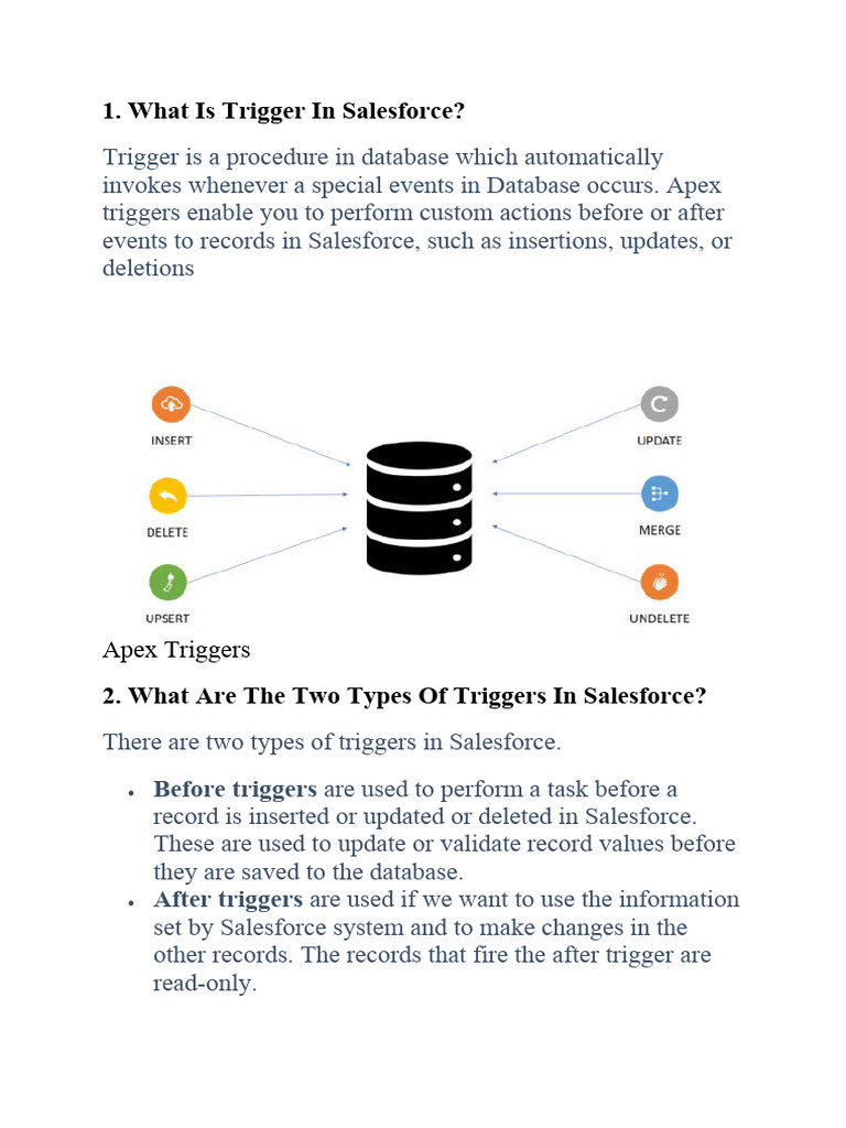 Apex Triggers: Best Practices & Usage | PDF | Databases | Method ...