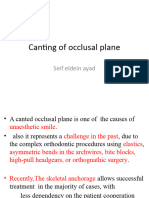 Canting of Occlusal Plane