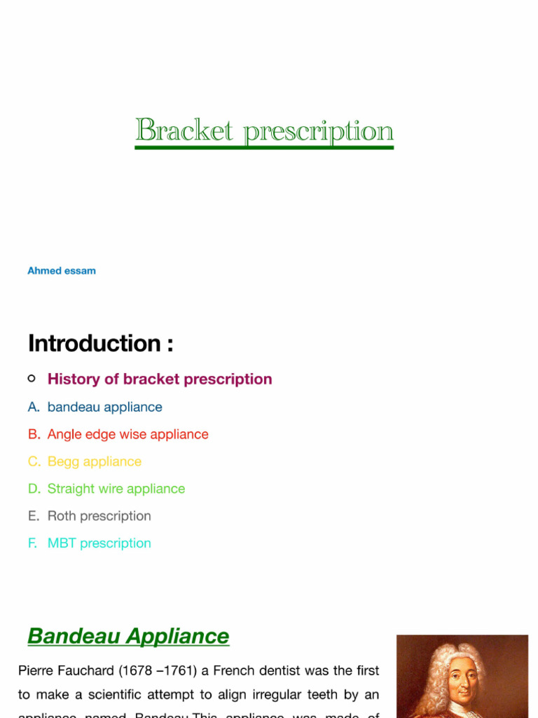 Bracket Prescription PDF