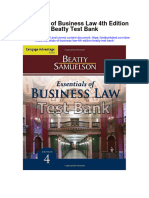 Essentials of Business Law 4th Edition Beatty Test Bank