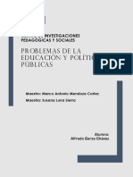 Problemas de La Educacion y Politicas Publicas