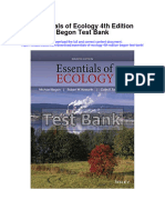 Essentials of Ecology 4th Edition Begon Test Bank