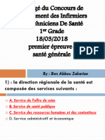 Corrigé Du Concours Des Infirmiers 1er Grade 18-03-2018