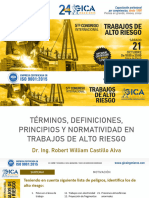 TÉRMINOS, DEFINICIONES, PRINCIPIOS Y NORMATIVIDAD EN TRABAJOS DE AR - Ing. Robert Castillo