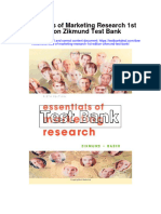Essentials of Marketing Research 1st Edition Zikmund Test Bank