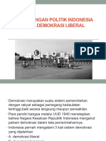 Perkembangan Politik Pada Demokrasi Liberal Pada Awal Kemerdekaan