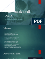 Small Female Skull Poem